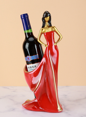 创意高档轻奢客厅红酒架摆件酒柜玄关装饰品家居餐边桌电视柜摆设