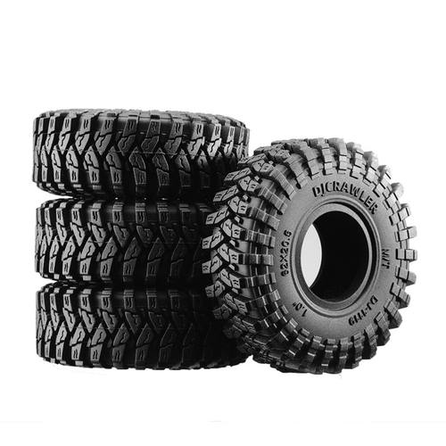 4Pcs 62Mm 1.0 Inch Super Soft Rubber Wheel Tire Tyre For 1/1
