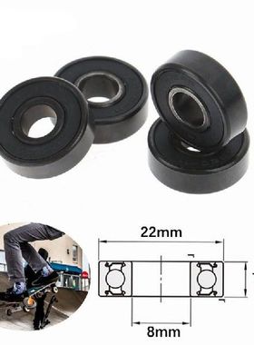 4Pcs 608RS ABEC-11 608 Roller Skate Scooter 8*22*7mm