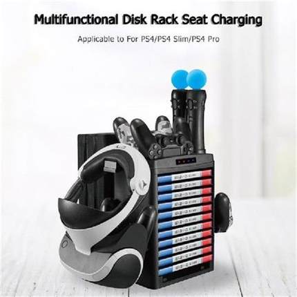 Vertical Charging Stand  Game Disc Holder Controller