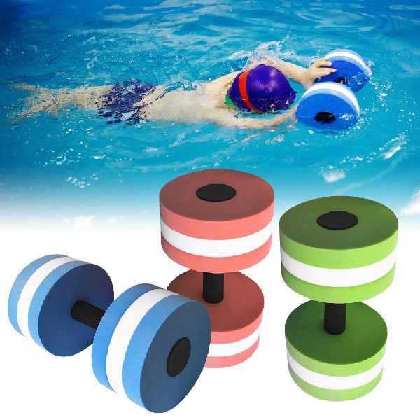 1 Pair EVA Foam Aquatic Exercise Dumbbells Training Arm