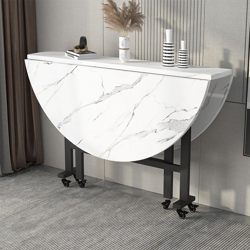 折叠餐桌简约家用圆形饭桌多功能小户型折叠桌宴会聚餐10人大圆桌