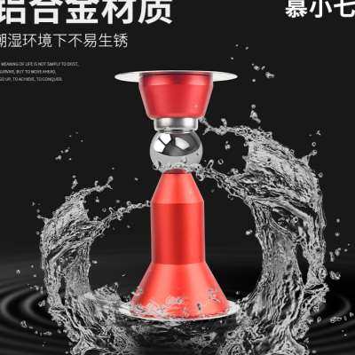 门吸免打孔新款门挡器铝合金门阻门碰强磁门吸房门厕所门防撞地吸