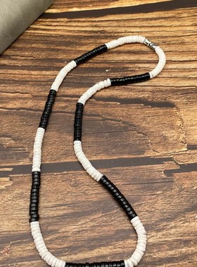 Fashion Necklace Men Vintage 4mm/6mm/8mm Natural Wood