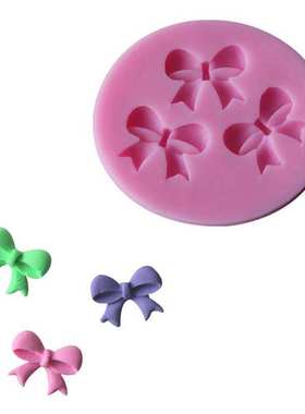 3D Bowknot Silicone Bakeware Molds Handmade Soaps Cookie