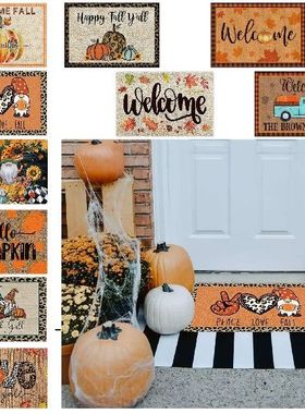 Thanksgiving Home Autumn Dwarf Front Door Door Mat Carpet