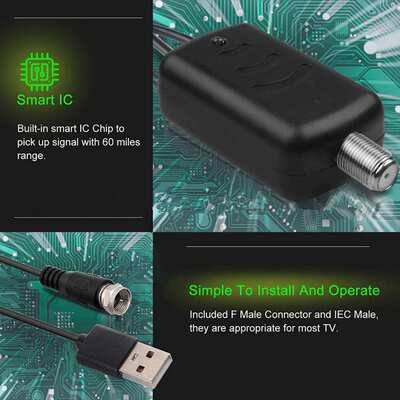 极速kebidumei newest Antenna Amplifier Professional HDTV Amp