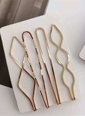 Simple Metal Hair Clips for Women Hairpins Hair Accessories