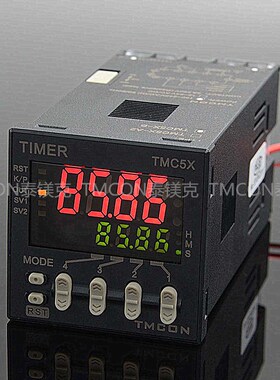 TMCON泰镁克TMC5X停电记忆数显时间继电器多功能双排计时器TIMER