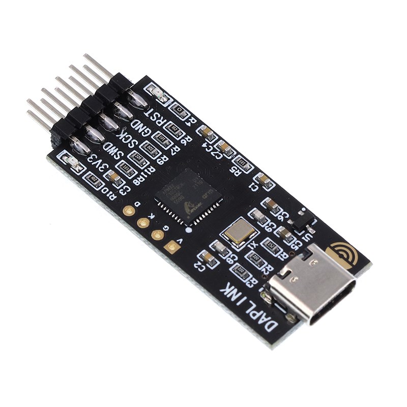 DAPLINK仿真器STM32开发调试器SWD/USB串口离线下载器免驱动typec
