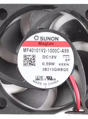 MF40101V2-1000C-A99 SUNON建准  4010 12V 0.59W静音散热风扇