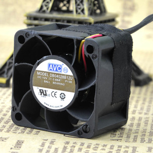 12v 0.66A AVC 4CM 滚珠 28MM 厘米大风量超暴力风扇 4028