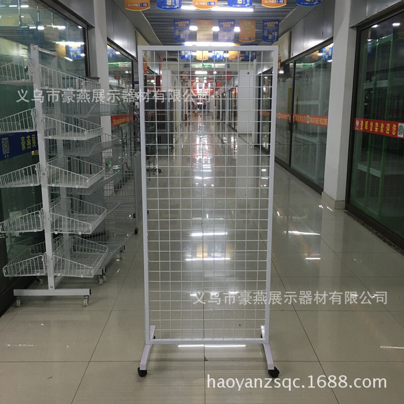 摆摊网片架子 立式网片落地展架 网片网格子货架 双面铁丝网格架