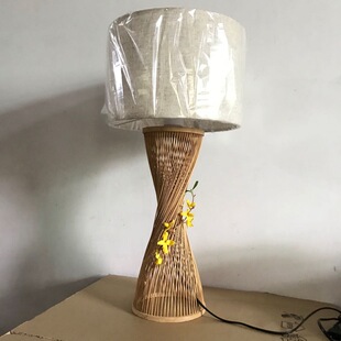 中式田园农家乐餐厅酒吧火锅店竹丝小蛮腰吊灯台灯布艺灯罩1.5米