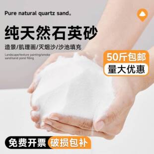 50斤石英砂颗粒细沙白色砂子枯山水造景酒店烟灰缸游乐场丙烯画沙