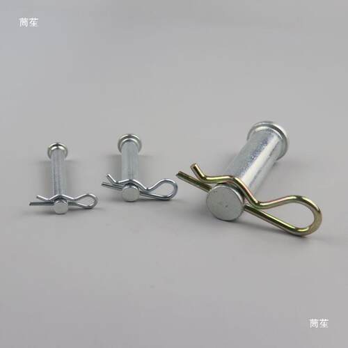 镀锌销轴配B型销平头带孔圆柱销插销销钉GB882销轴销子送B型销