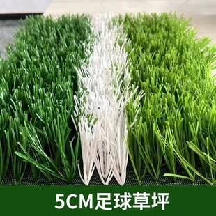 人造足球场草坪人工塑料5厘米充沙冲颗粒免填充草皮五七人制