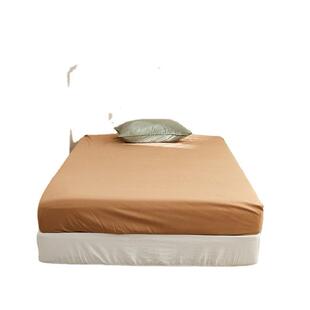 全棉简约100支磨毛单品床笠纯棉纯色床罩子单双人宿舍床垫套加高