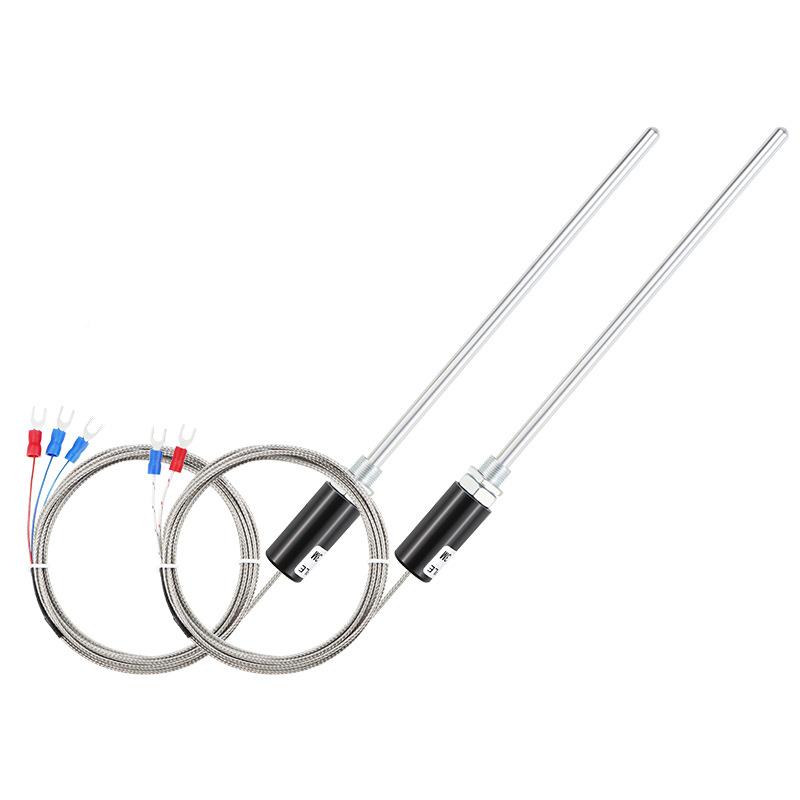 贝尔美M1探针式P热电偶T100温度传2感器K探型头电阻感温线200MM杆