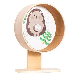 超静音仓鼠跑轮实木