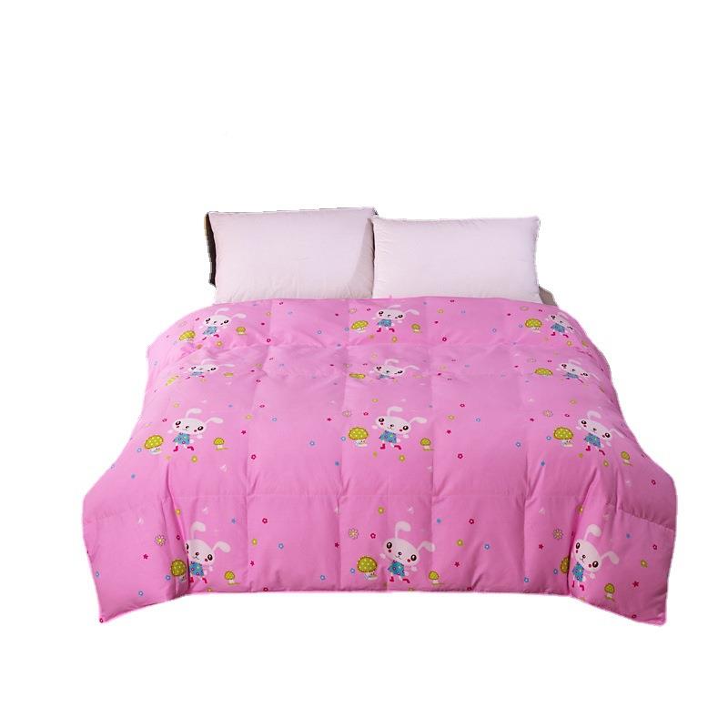 棉层双全儿童用羽绒被壳半成品卡通图案四层专鹅003绒被壳新款