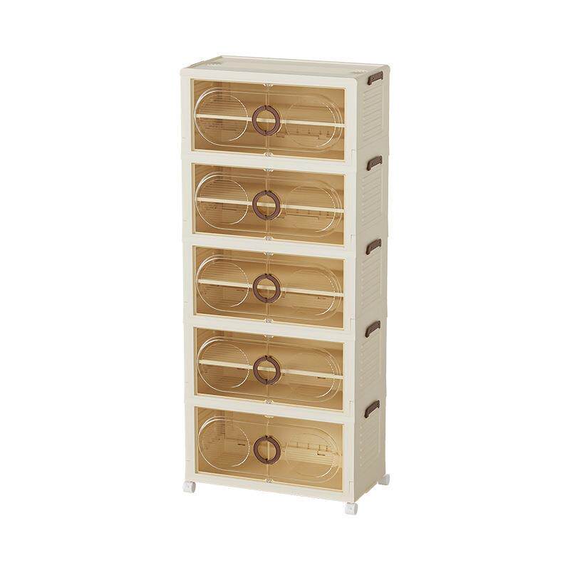 鞋柜折叠一件起批大容量家用加厚鞋子收纳柜多层透明鞋盒塑料鞋架