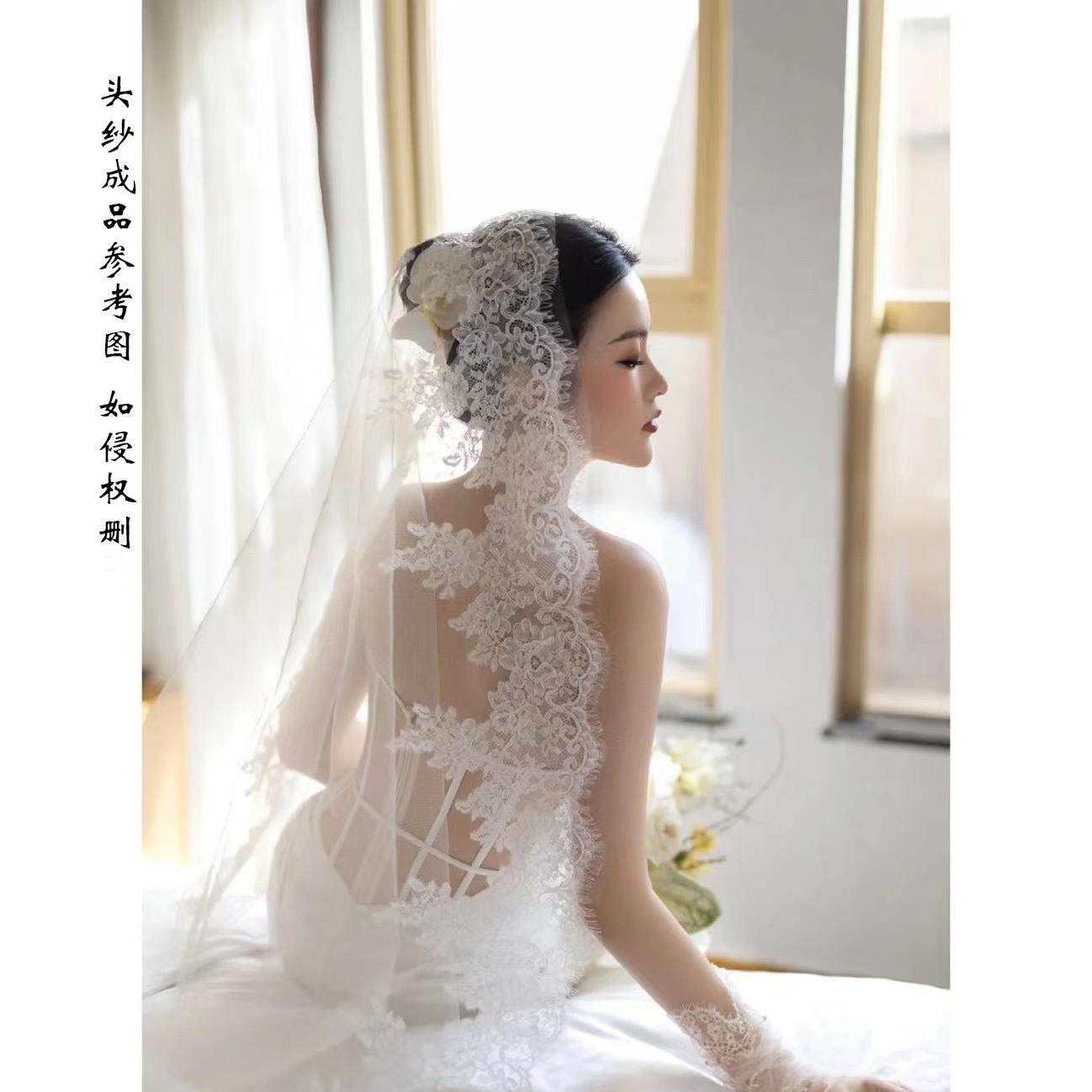 网红睫毛花边刺绣蕾丝韩版头纱diy配饰装饰贴画新娘拍装饰花,居家布艺,花边,淘宝优惠券,粉丝福利购,淘宝优惠卷