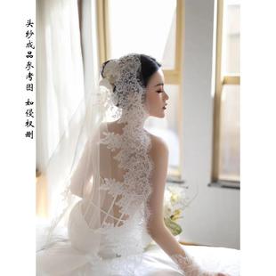 网红睫毛花边刺绣蕾丝韩版头纱diy配饰装饰贴画新娘拍装饰花