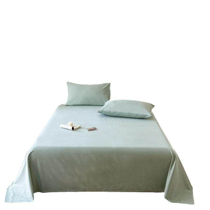 加厚磨毛全棉床单单件100全棉宿舍单人被单榻榻米纯色枕套2三件套,床上用品,床单,淘宝优惠券,粉丝福利购,淘宝优惠卷