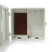 玻璃钢电表箱三相一表位左右结构计量箱户外防雨配电箱双开门