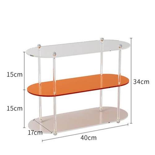 北欧桌面置物架ins杯架手办杯子展示架多层整理亚克力化妆品收纳