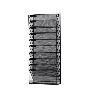 铁艺金属网格挂墙式壁挂架多层报刊杂志收纳架A4文件架办公置物架