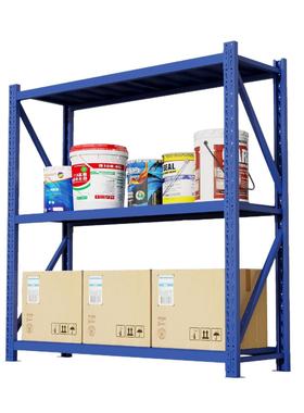 450KG/层仓储货架仓库多层展示架超强承重加厚铁架重型三层蓝色