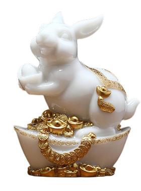 十二生肖摆件全套12生肖鼠牛虎兔龙蛇马羊猴鸡狗猪树脂工艺品摆设