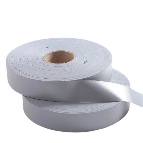 星华厂家反光高品质工业水洗亮银TC反光条带材料布面辅料厂家