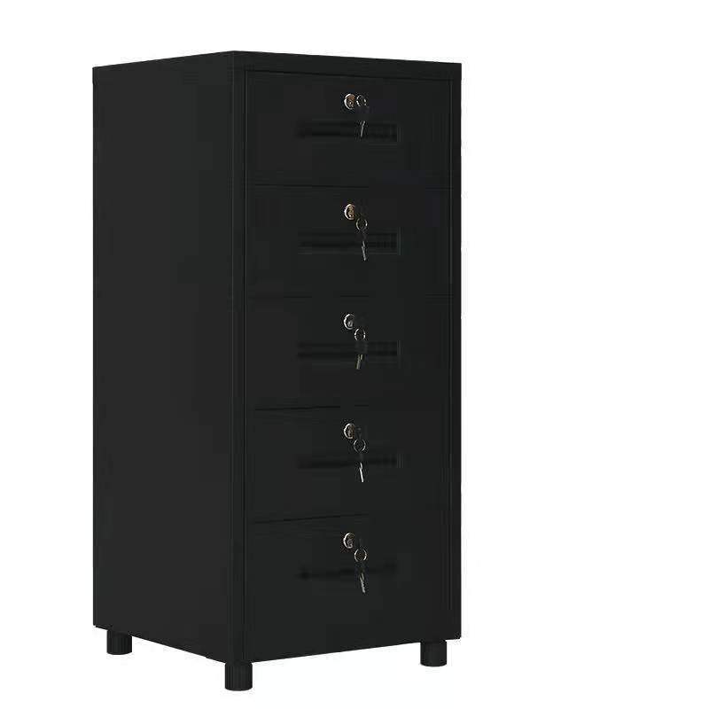 办公室小铁皮柜子文件柜矮柜储物抽屉柜资料带锁工具柜桌下收纳柜