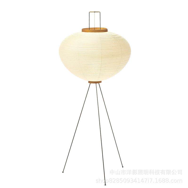 日式简约宣纸灯笼灯侘寂风落地灯客厅卧室复古艺术设计感落地台灯