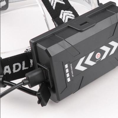 新品0W白激光远射头灯TYPE-CUSB充电XHP70强光变焦头灯