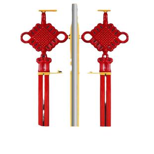 led路灯杆中国结灯红灯笼发光双面亚克力亮化装饰1.2米广告牌灯箱