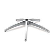 铝合金五爪脚底盘现代简约办公椅五星脚架旋转椅铝合金脚厂家