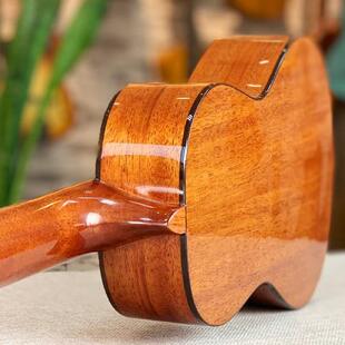 尤克里里ukulele23寸26寸云杉桃花芯全单亮光靠手小吉他乌克丽丽