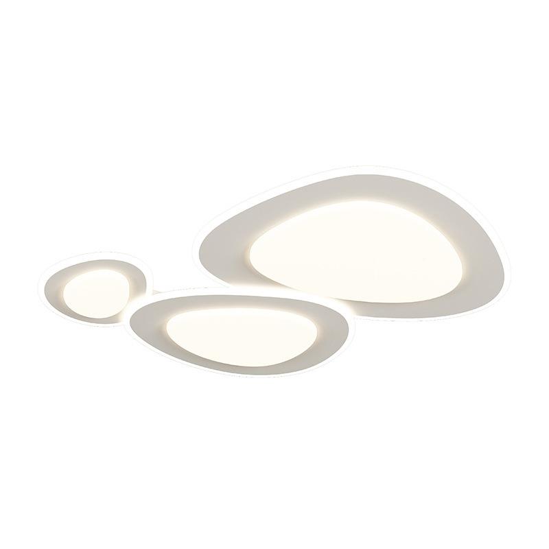 客厅主灯现527代简约大气卵石吸顶灯灯护眼谱全光奶油风鹅具套餐