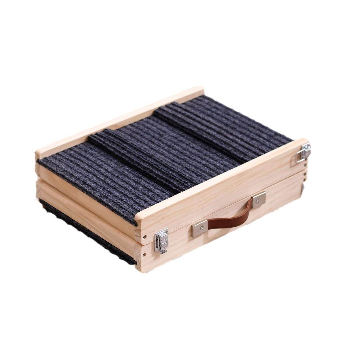 可折叠木质狗狗爬梯家用手提式狗狗沙发梯子高龄宠物木质上床爬梯