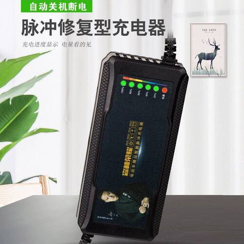 自动断电电动车电瓶车充电器48V60V72V超威天能爱玛雅迪智能通用