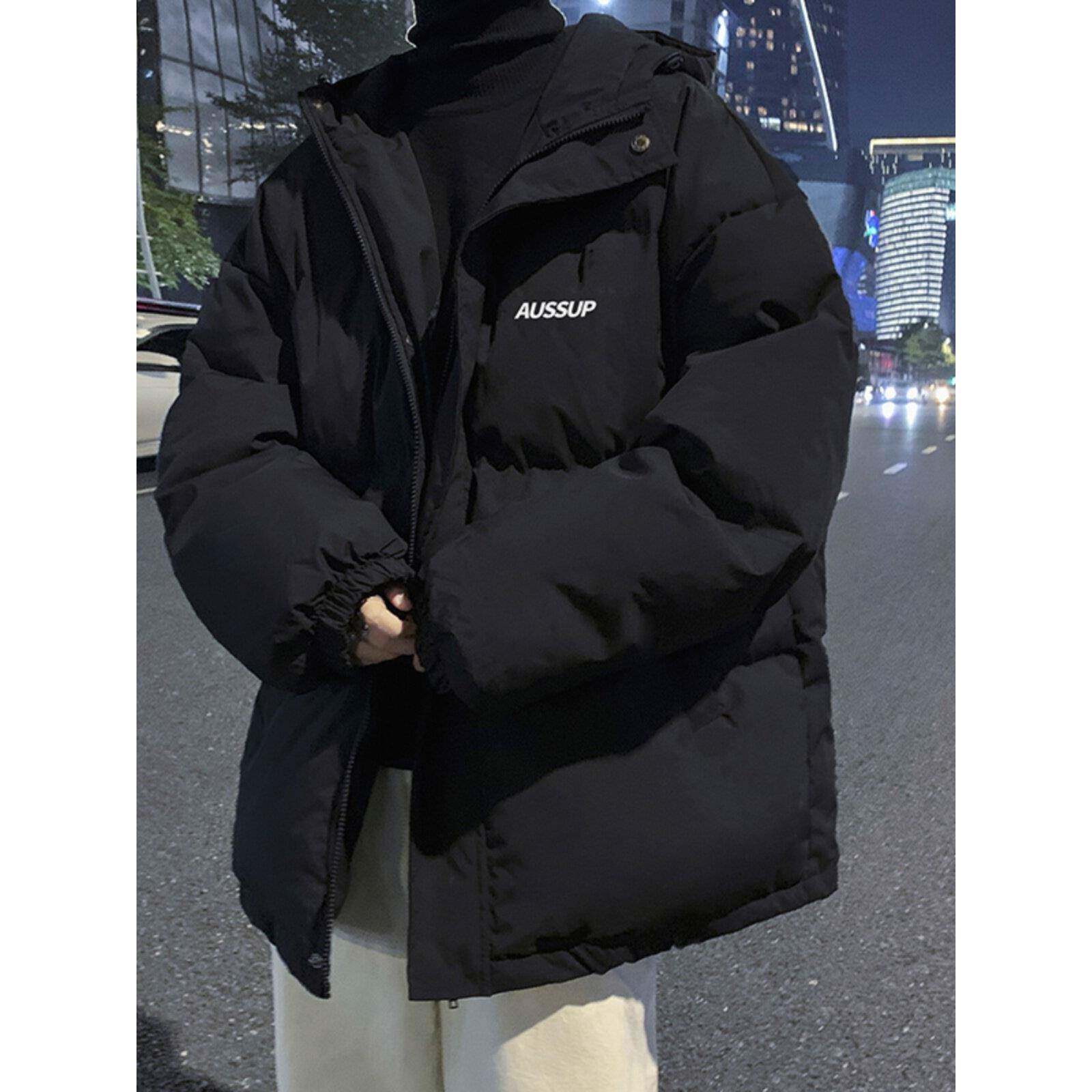羽绒服男款秋冬季加厚保暖宽松潮牌冬装棉袄2025新款情侣连帽外套