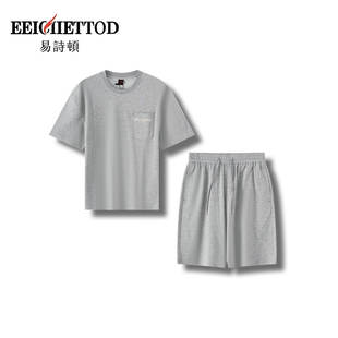 圓領(lǐng)短袖 TN1062 易詩(shī)頓男裝 夏季 B058 花花推薦 套裝