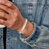 招财手环手镯男时尚 百搭国潮复古高品质精致礼物开口手镯ins霸气