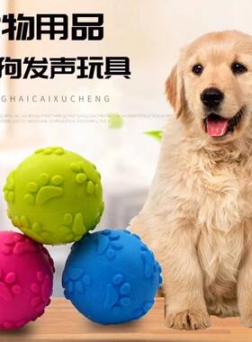 狗狗玩具发声橡胶玩具球金毛泰迪