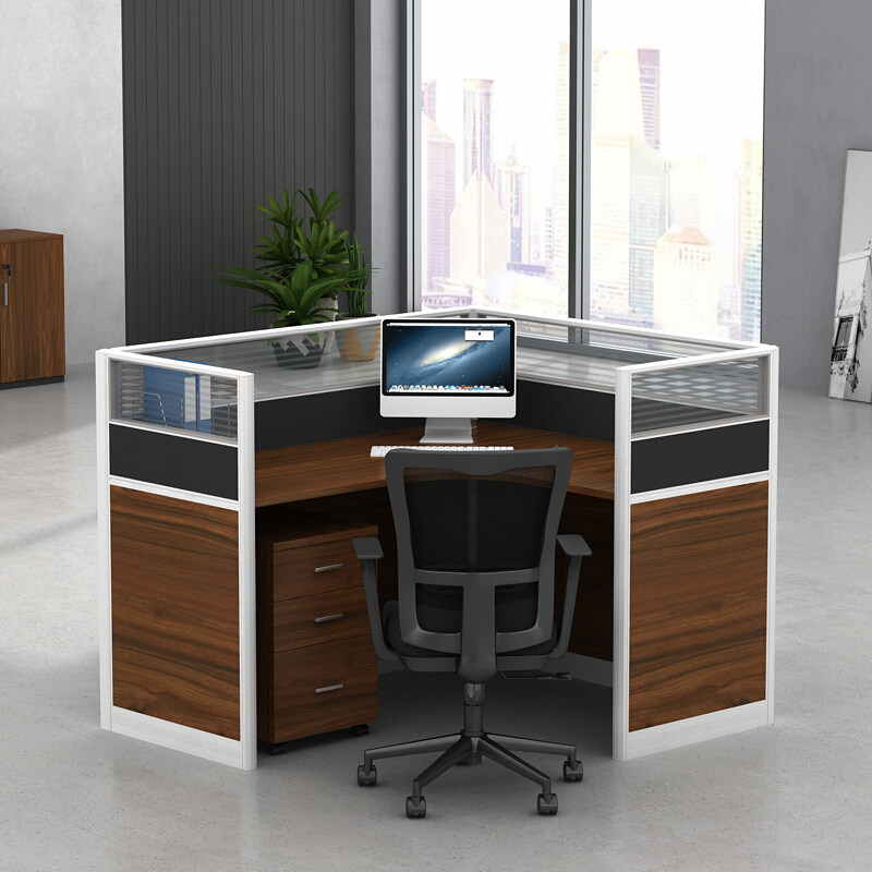 屏风工作位职员办公室4人位卡座简约销售组合隔断员工桌