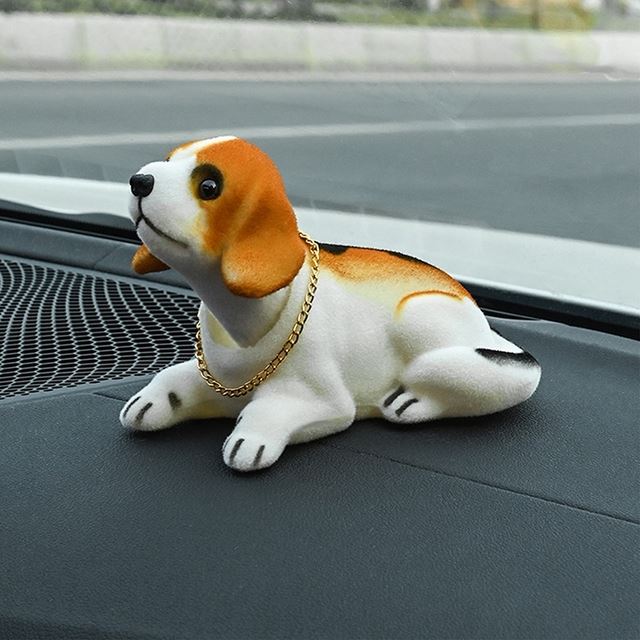 现货Crtive Bobble Hd Dog Figure Orat Statue Cute Shakig